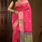 Hot Pink Cotton Silk Saree - 006