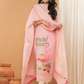 Linen Jamdani Unstitched 2-Piece Kurti  |  Rani Pink