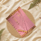 Handloom Chanderi Silk Cotton Saree  |  baby pink