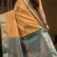 Flax Yellow Cotton Silk Saree - 007