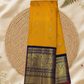 Handwoven Pure Gadwal Silk Saree  | Yellow
