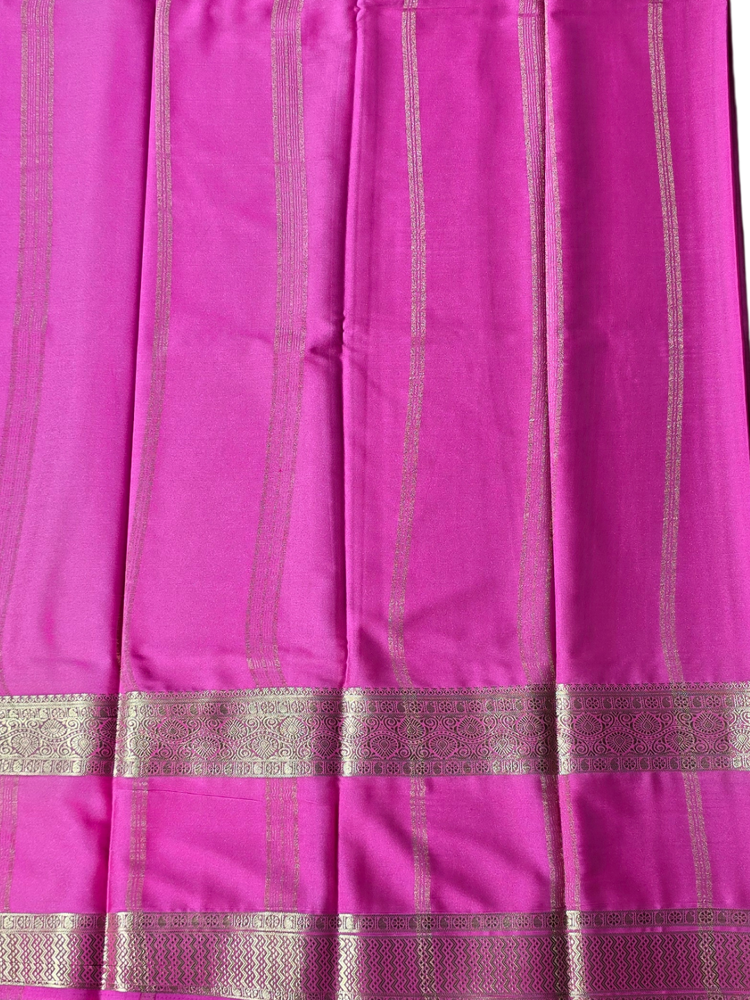 Classic Mysore Silk Saree  |  Rani Pink