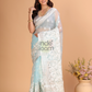 Organza Embroidery Saree With Light Blue - 116
