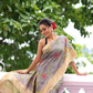 Florals On Tissue Silk Pen Kalamkari Saree - 010