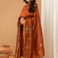 Tenne Orange color Jamdani 2-Piece Set Kurti & Dupatta (UNSTITCHED) - 148
