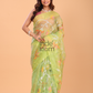 Jamdani Saree With Pear Green - 142