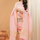 Linen Jamdani Unstitched 2-Piece Kurti  |  Rani Pink
