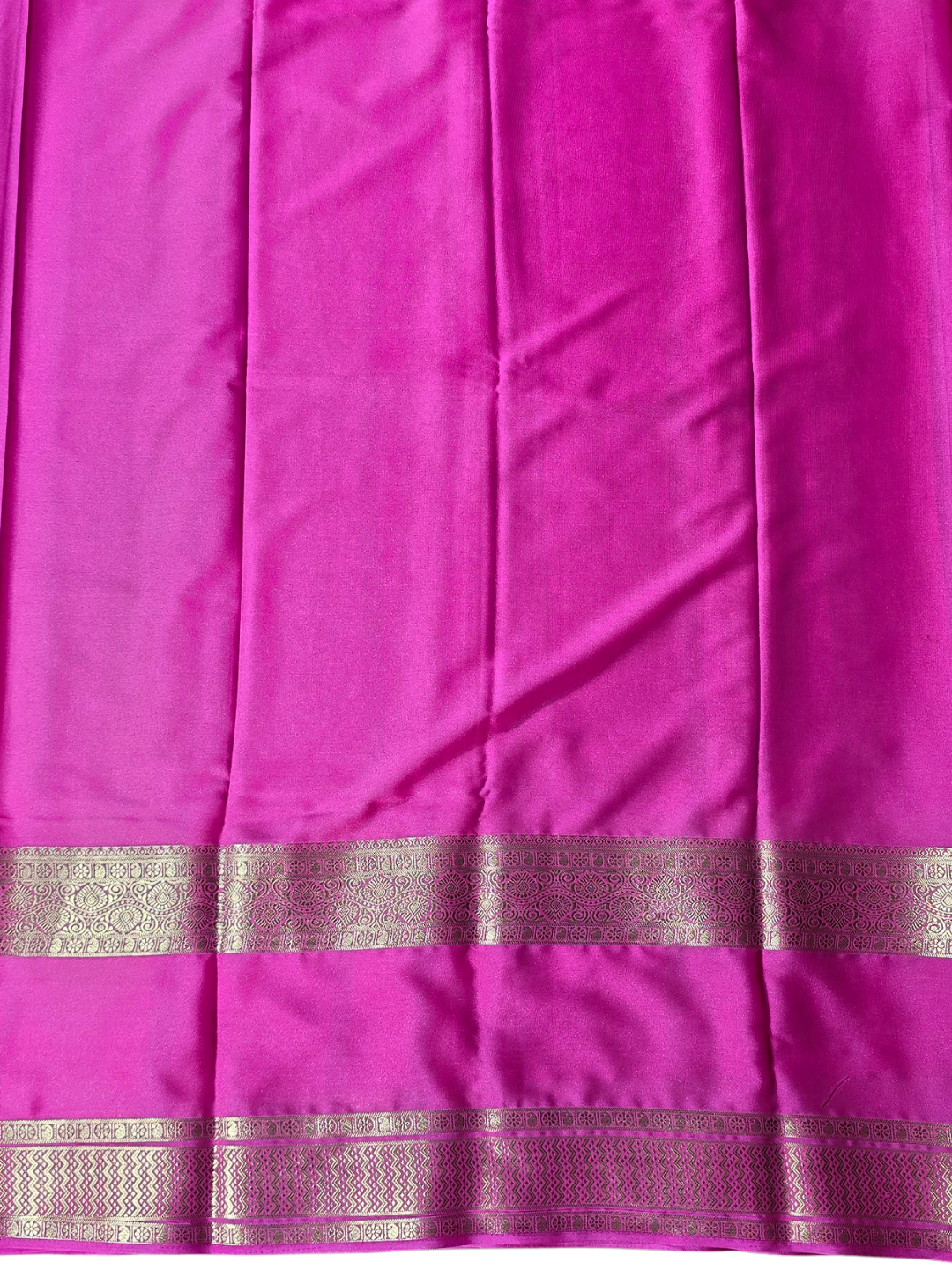 Classic Mysore Silk Saree  |  Rani Pink