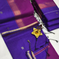 Maheshwari Silk Cotton Saree – Festive Elegance | Purple