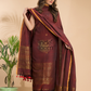 Umber Brown Organic Linen 2-Piece Set Kurti & Dupatta (UNSTITCHED) - 012