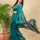 Matka Silk Jamdani Saree With Teal Green - 024