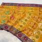 Pure Banarasi Exclusive Ektara Kora JAMDANI Tilfi saree  | Marigold Yellow