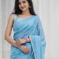 Maheshwari Silk Cotton Saree – Festive Elegance | Sky Blue