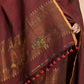Umber Brown Organic Linen 2-Piece Set Kurti & Dupatta (UNSTITCHED) - 012