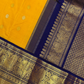 Handwoven Pure Gadwal Silk Saree  | Yellow