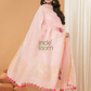 Linen Jamdani Unstitched 2-Piece Kurti  |  Rani Pink