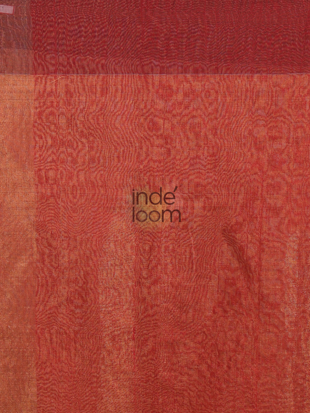 Tissue Silk Saree With Red Brown - 143