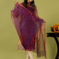 Handwoven Jamdani Muslin Unstitched 2-piece Kurti | Deep Plum