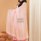 Linen Jamdani Unstitched 2-Piece Kurti  |  Rani Pink