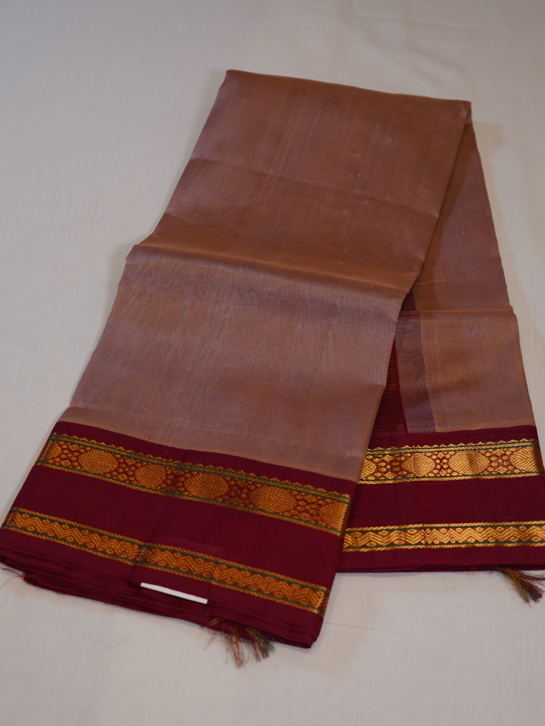 Pure Handloom Korvai Saree | Blood Red