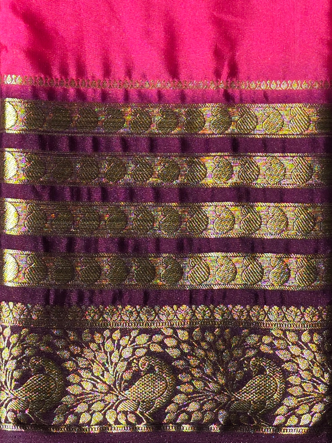 Classic Mysore Silk Saree  |  Coral Pink