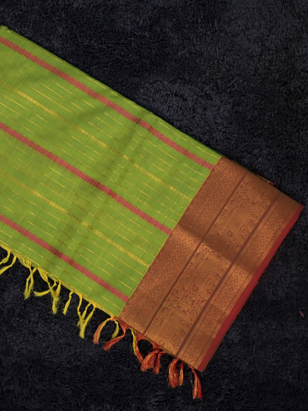 Kanchi Cotton|Green & Brown