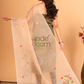 Pure Handloom Muslin Jamdani Dupatta With Pale Brown  - 019