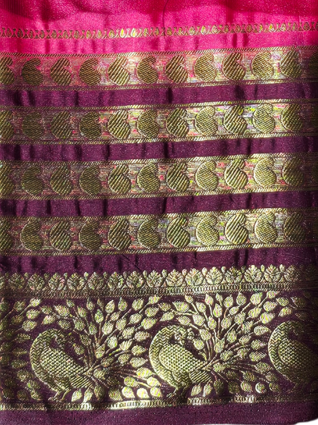 Classic Mysore Silk Saree  |  Coral Pink