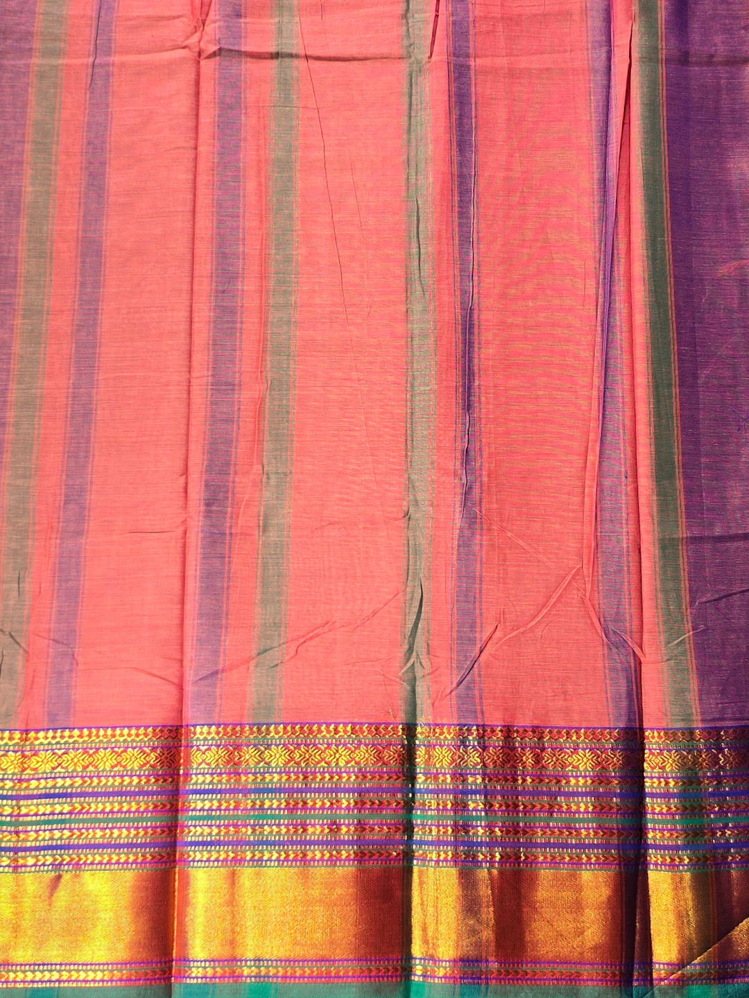 Narayanpet Cotton Saree - Mauve