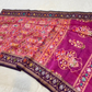 Pure Banarasi Exclusive Ektara Kora JAMDANI Tilfi saree | Magenta Pink