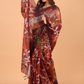 Tissue Silk Saree With Red Brown - 143