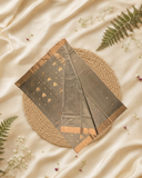 Chanderi Silk Saree With Thyme Green