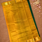 Handloom Korvai Silk Cotton Saree  |  Bottle Green