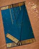 Chettinad Cottton Saree With Classic Blue