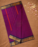 Chettinad Cottton Saree With  Bright Pink