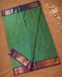 Chettinad Cottton Saree With Pine Green