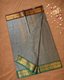 Chettinad Cottton Saree With Ash Gray