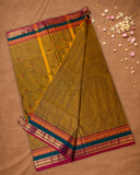 Chettinad Cottton Saree With Dijon Yellow