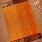 Chettinad Cottton Saree With Fire Orange