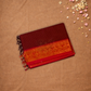 Chettinad Cottton Saree With  Apple Red