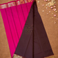 Handloom Korvai Silk Cotton Saree  |  Espresso Brown