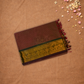 Chettinad Cottton Saree With  Red Brown