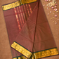 Chettinad Cottton Saree With  Red Brown