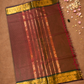 Chettinad Cottton Saree With  Red Brown
