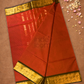 Chettinad Cottton Saree With Fire Orange