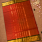 Chettinad Cottton Saree With Fire Orange