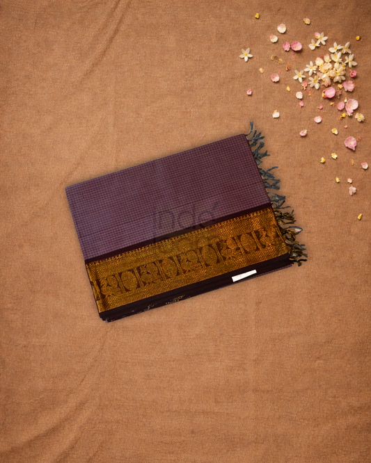 Chettinad cotton Saree  |  pastel purple