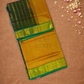 Handloom Korvai Silk Cotton Saree  |  Mustard Yellow