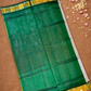 Handloom Korvai Silk Cotton Saree  |  Cyan Teal