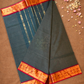 Chettinad Cottton Saree With Charcoal Gray